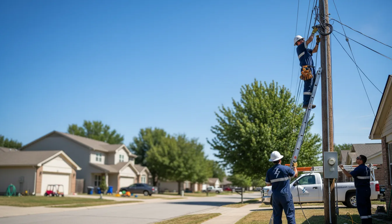 Residential electrician providing installation services in Mansfield, TN